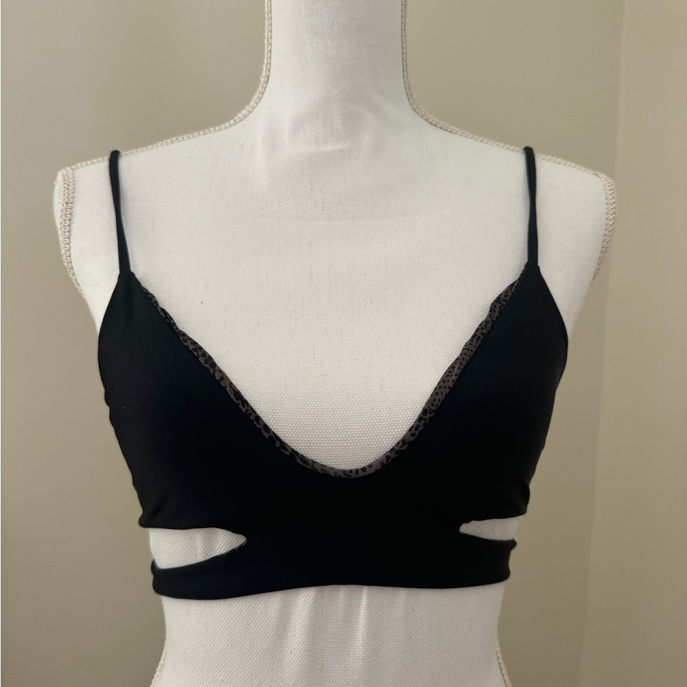 Black Lace Trim Bralette